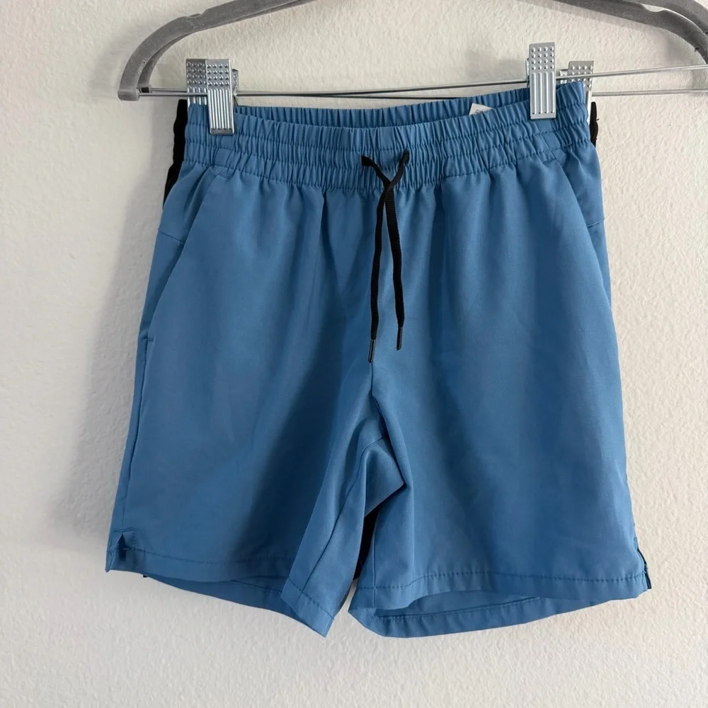 Old Navy Youth Boys Black and Blue Quick Dry Athletic Shorts Set of 2